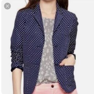 Gap academy blazer navy polka dot size 12